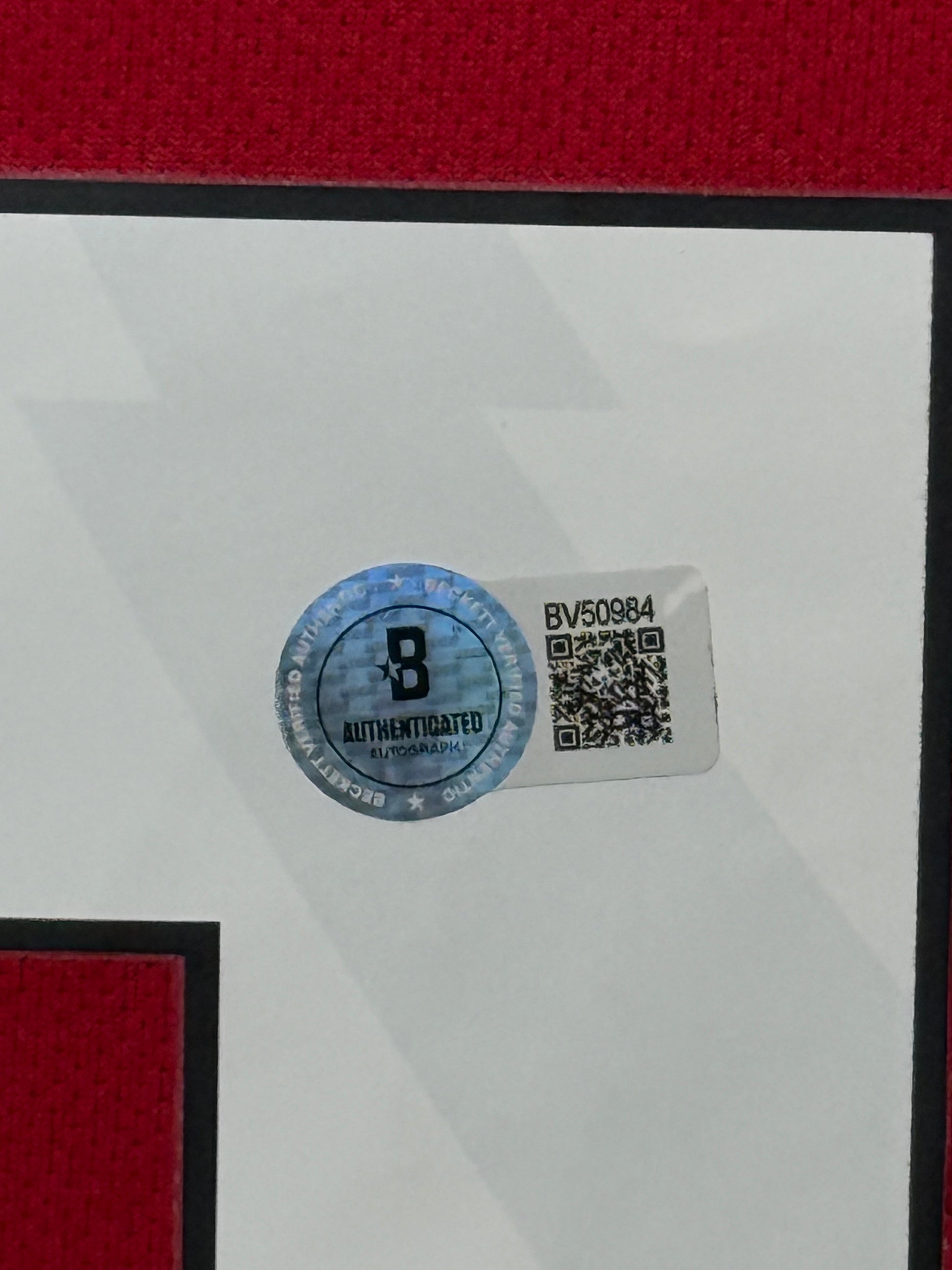 Maillot Domicile signe par Matheus Cunha Manchester United  FC 2024-25 Certifie par Beckett authentic-signatures
