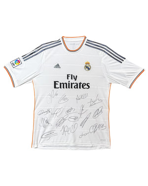 Maillot Domicile signe par Equipe Real Madrid 2014  Certifié par JSA authentic-signatures