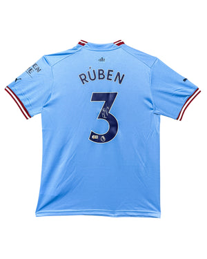 Maillot Domicile signe par Ruben Dias Manchester City FC 2022-23 Certifie par Beckett authentic-signatures