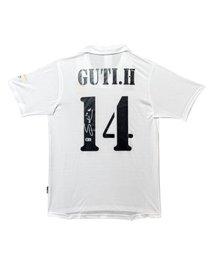 Maillot Authentique Domicile Real Madrid signe par Gutti Hernandez et certifie par Beckett authentic-signatures