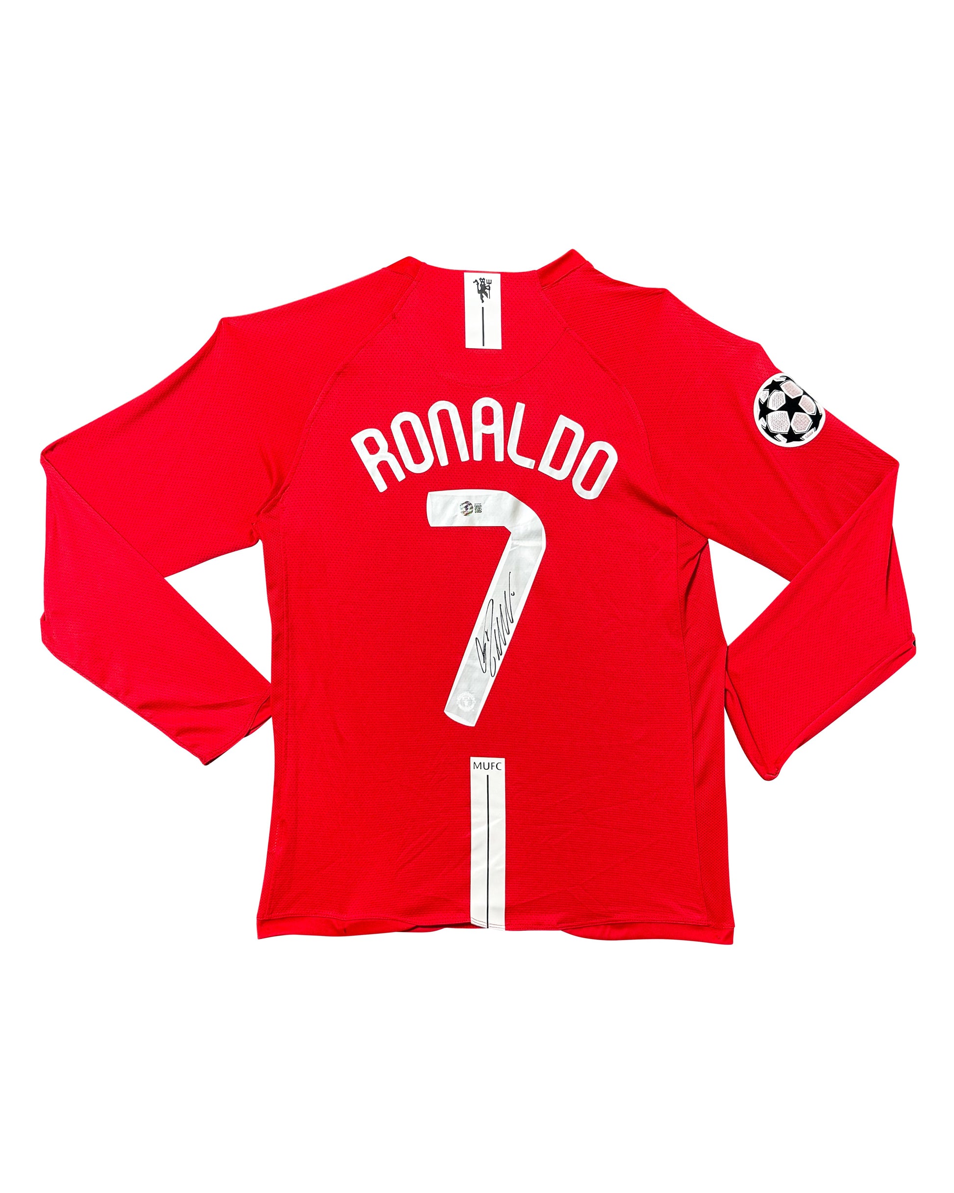 Maillot Finale Champion League 2008 Domicile signe par Cristiano Ronaldo FC Certifie par Beckett authentic-signatures