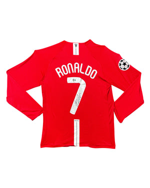 Maillot Finale Champion League 2008 Domicile signe par Cristiano Ronaldo FC Certifie par Beckett authentic-signatures