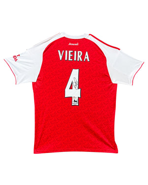 Maillot Domicile signe par Patrick Vieira Arsenal FC 2020-21 Certifie par Beckett authentic-signatures
