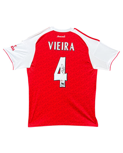 Maillot Domicile signe par Patrick Vieira Arsenal FC 2020-21 Certifie par Beckett authentic-signatures