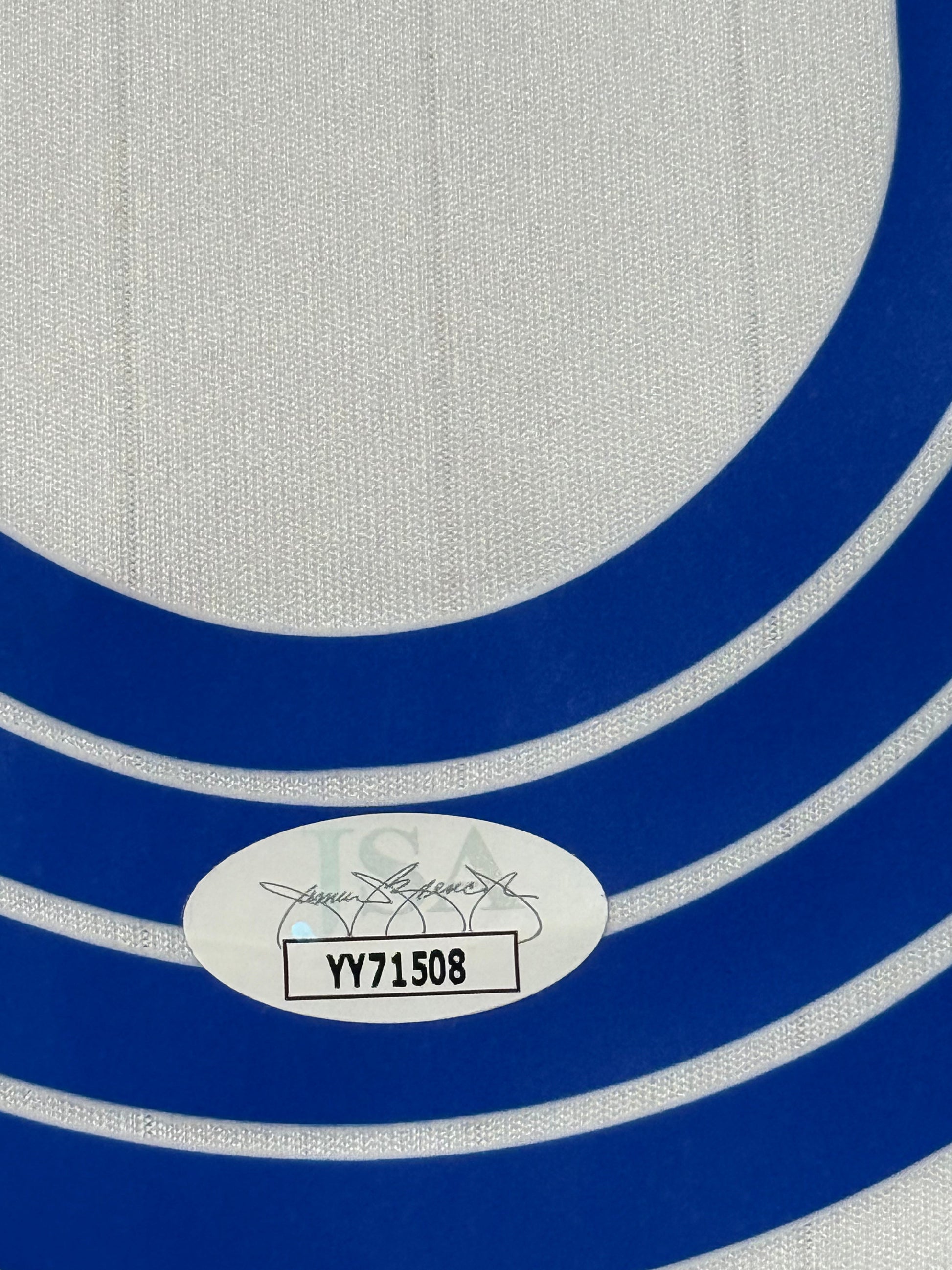 Maillot Equipe de France Exterieur Finale Coupe du Monde FIFA 2006 signe par Zinedine Zidane certifie par JSA authentic-signatures