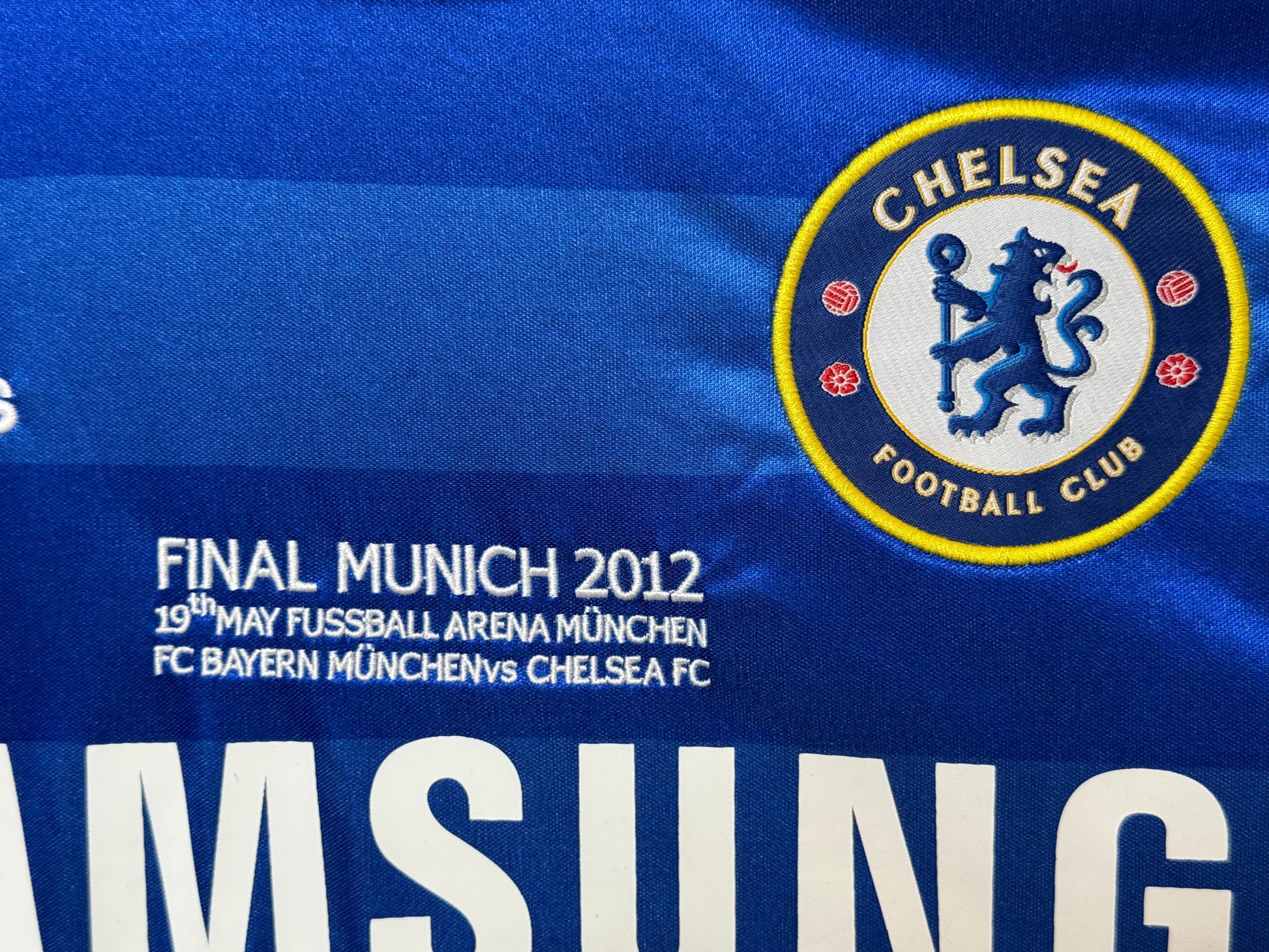 Maillot Domicile Chelsea FC Finale Champions League 2012 signe par Franck Lampard  Certifie par Beckett authentic-signatures