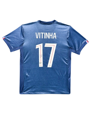 Maillot Domicile signe par VITINHA Paris Saint Germain 2025-26 Certifie par Beckett authentic-signatures