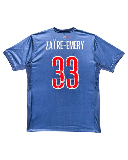 Maillot Domicile signe par ZAIRE-EMERY Paris Saint Germain 2024-25 Certifié par Beckett authentic-signatures