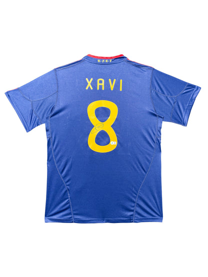 Maillot Autentique Finale Coupe du Monde 2010 signé par Xavi Hernandez et certifié par Beckett authentic-signatures