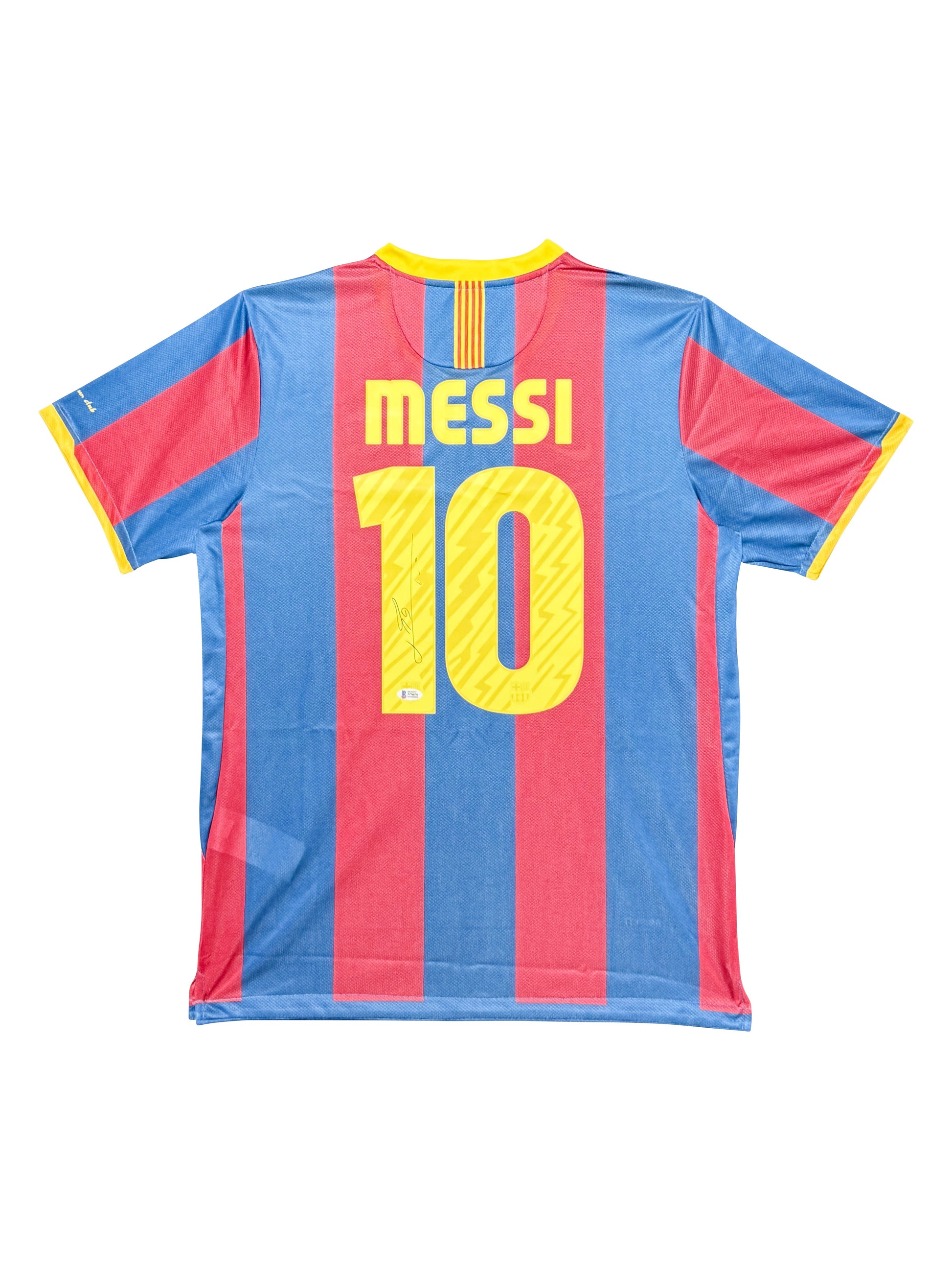 Maillot Domicile Fc Barcelone signe par Lionel Messi et Certifie par Beckett authentic-signatures