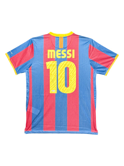 Maillot Domicile Fc Barcelone signe par Lionel Messi et Certifie par Beckett authentic-signatures