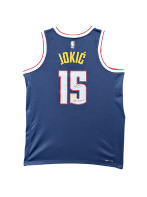 Maillot Authentique Denver Nuggets signé "THE JOKER" par Nikola Jokic certifié par Beckett et JOKIC authentic-signatures
