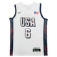 Maillot Authentique TEAM USA OLYMPICS GAME PARIS 2024 signé par LEBRON JAMES et certifié par Beckett authentic-signatures