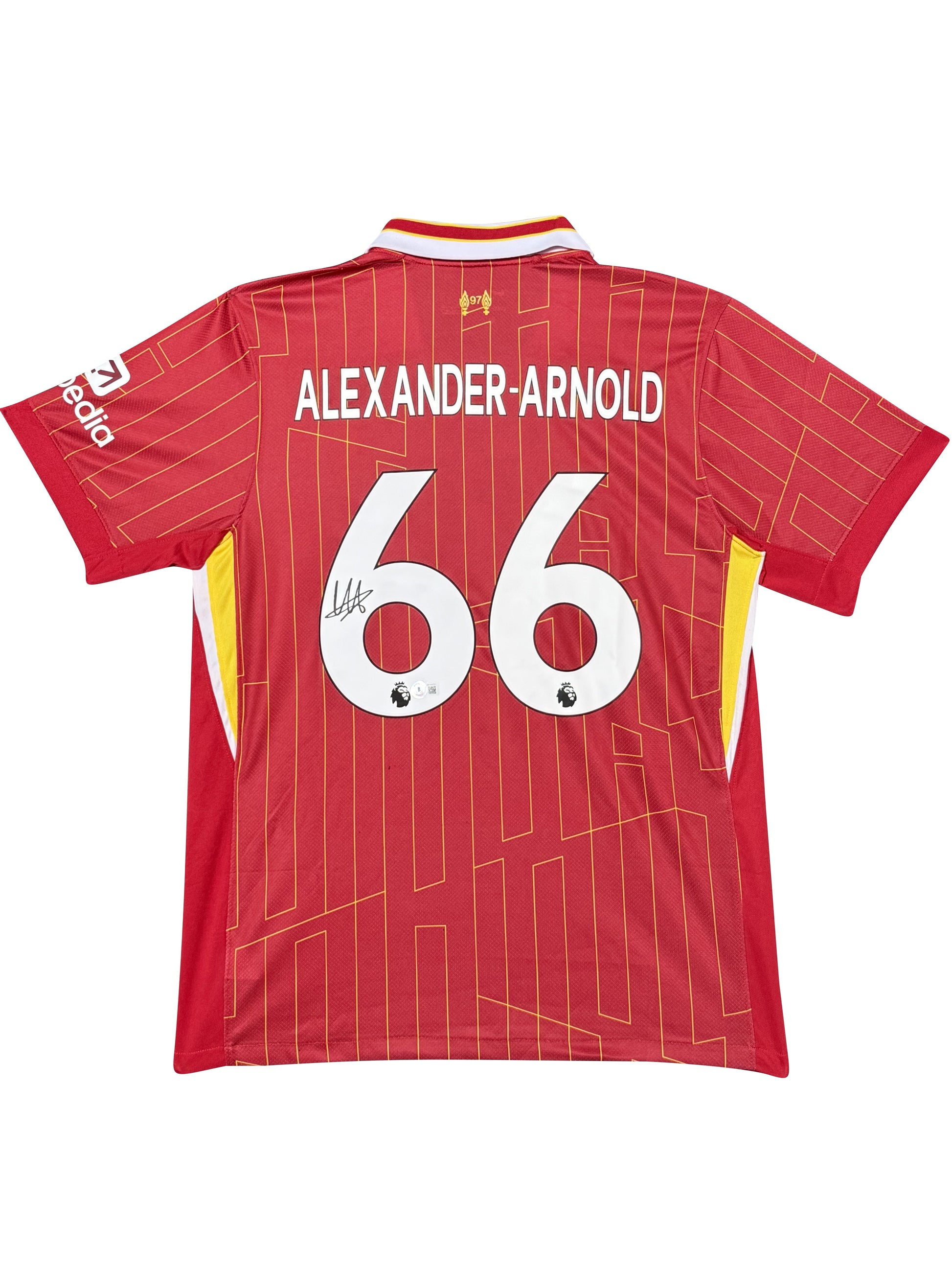 Maillot Domicile signe par Trent Alexander Arnold Liverpool FC 2024-25 Certifie par Beckett authentic-signatures
