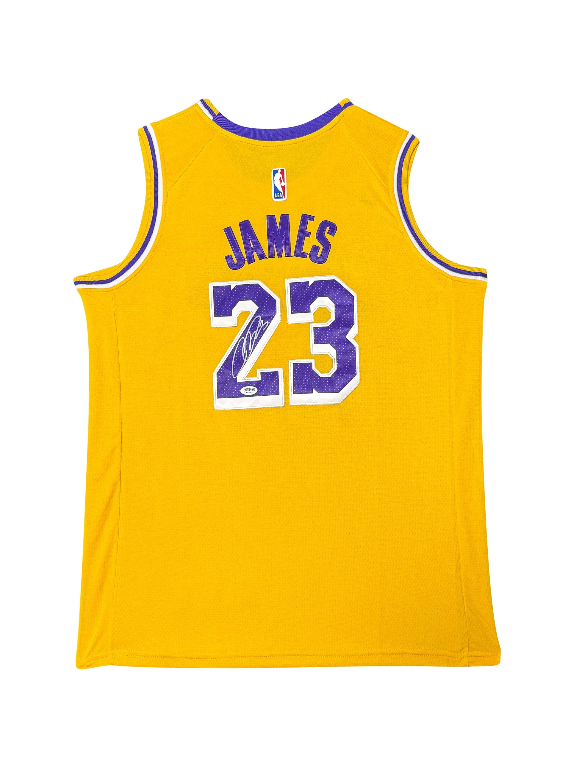 Maillot Swingman Los Angeles LAKERS signé par Lebron JAMES et certifié par PSA authentic-signatures