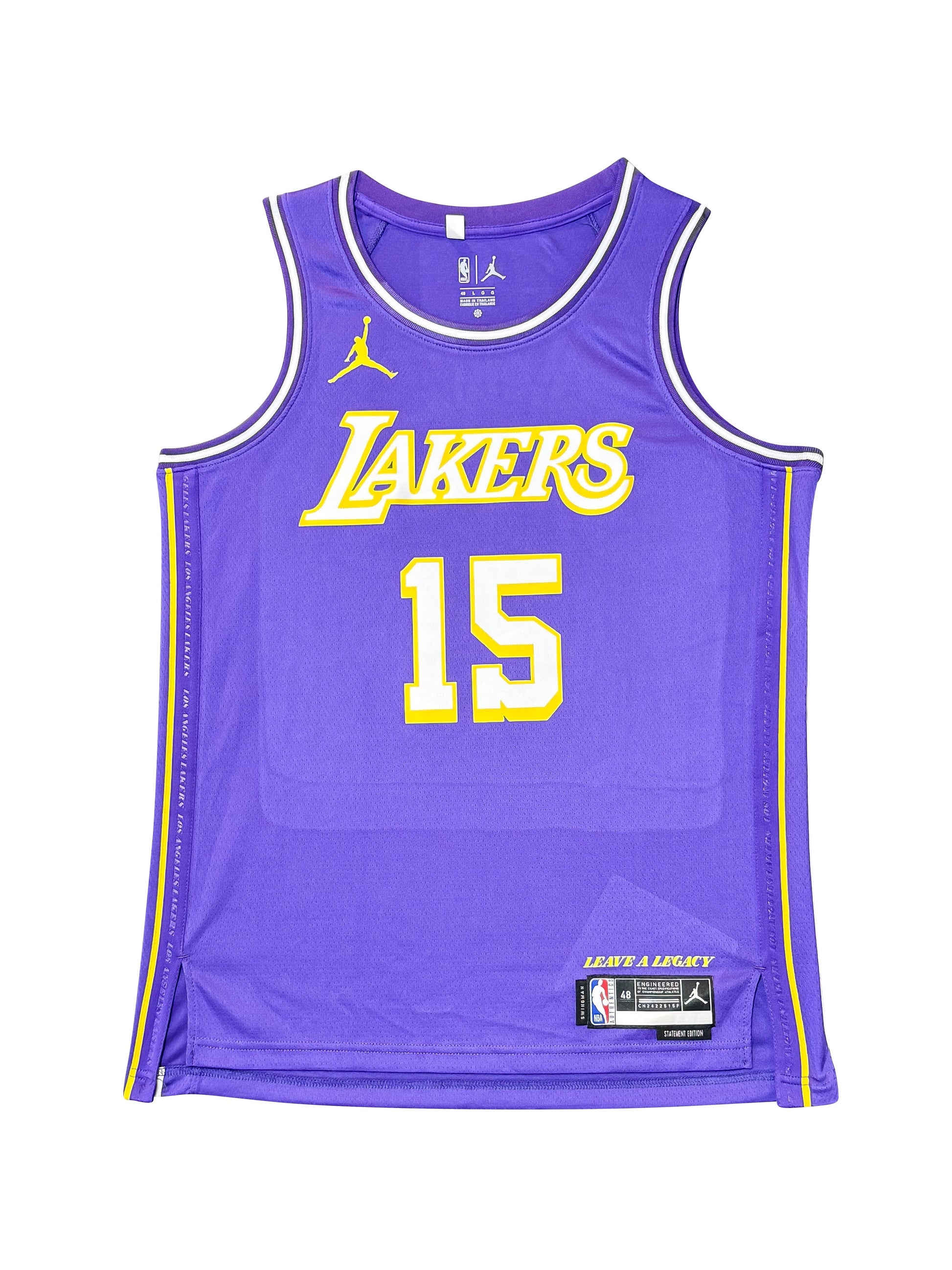 Maillot SWINGMAN Los Angeles LAKERS Statement Edition signé par Austin REAVES et certifié par JSA authentic-signatures