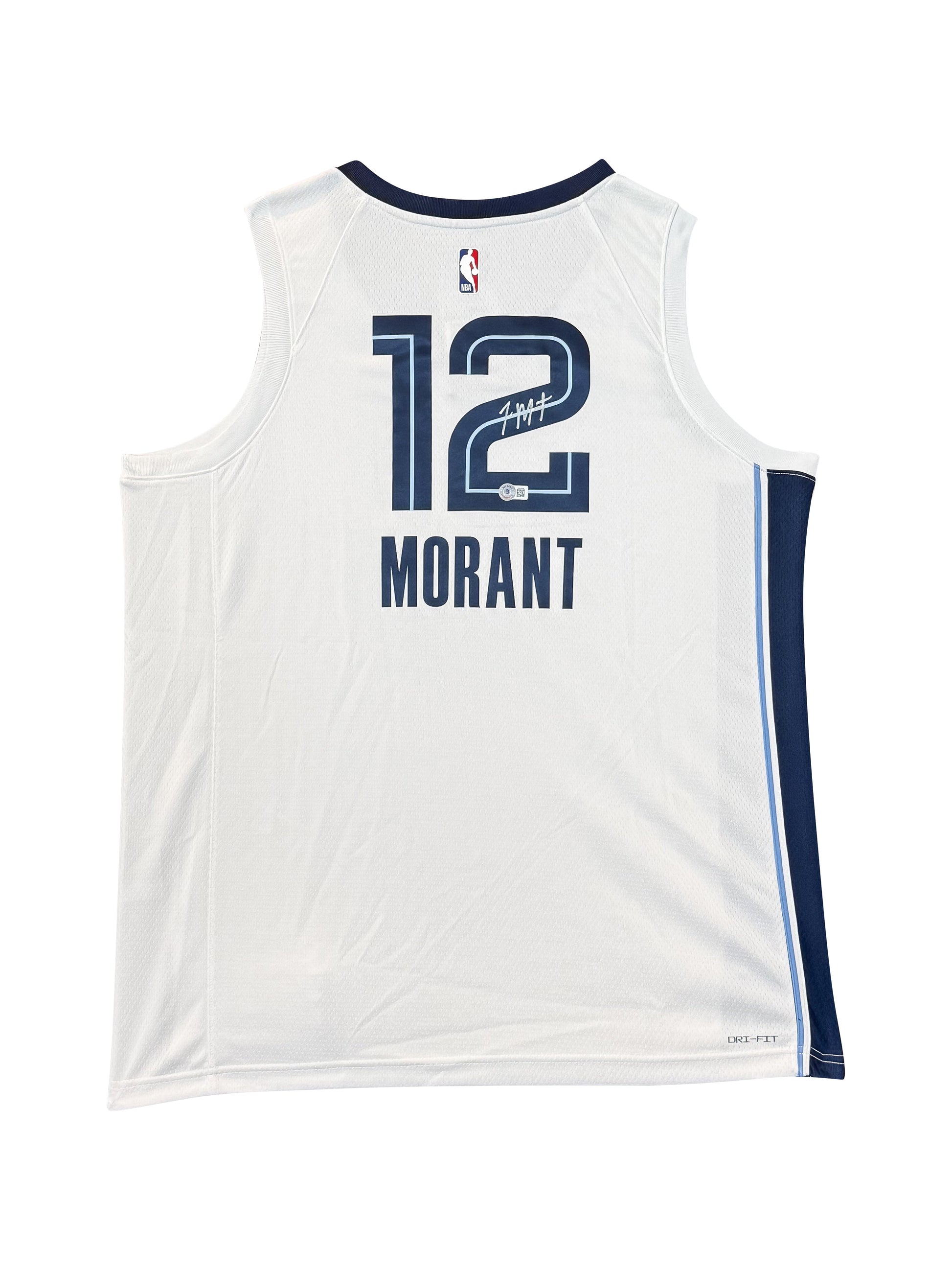 Maillot Authentic Association Edition Memphis GRIZZLIES signé par JA MORANT et certifié par BECKETT authentic-signatures