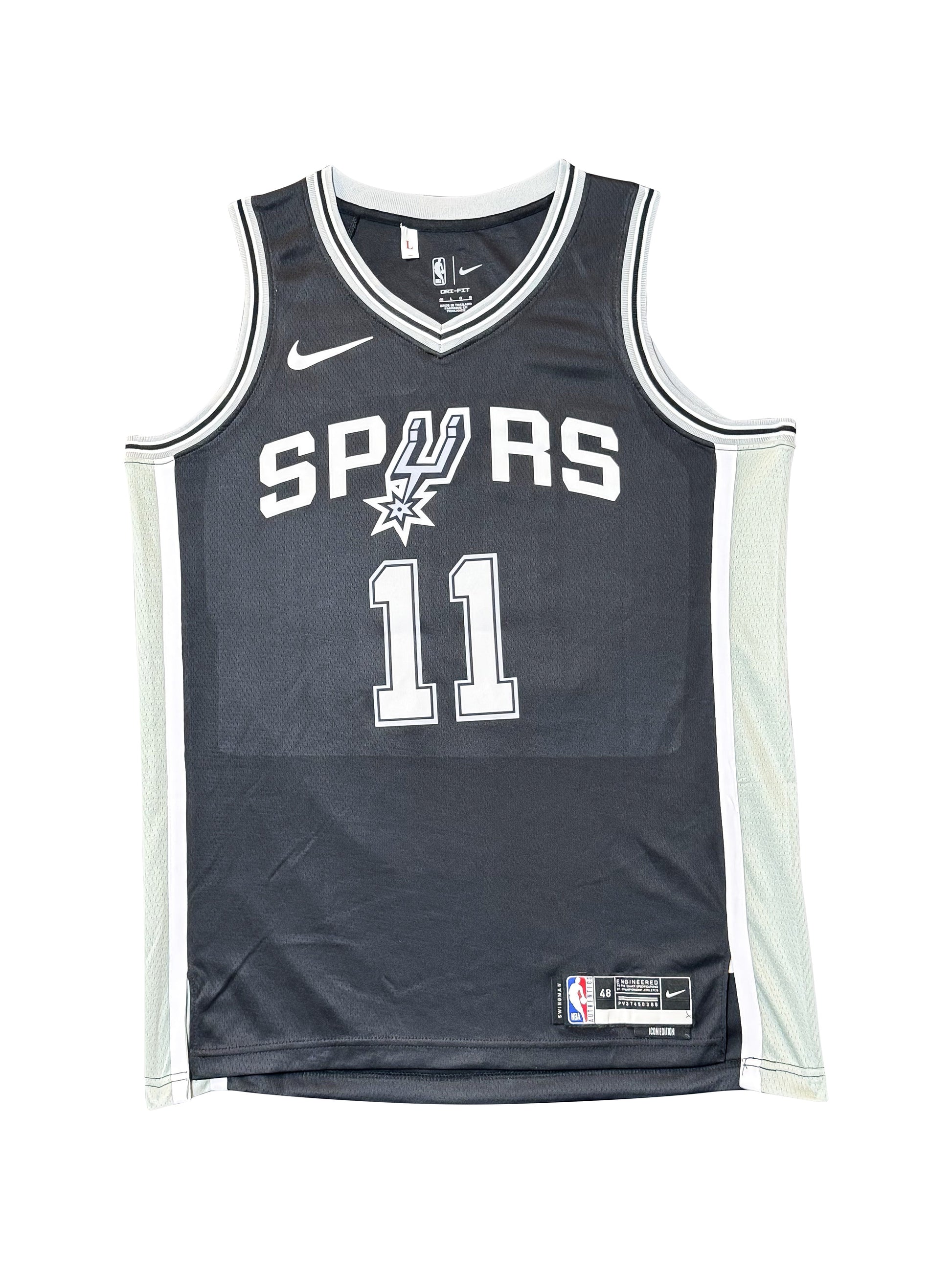 Maillot Swingman City Edition san Antonio Spurs signé par Carter BRYANT et certifié par BECKETT authentic-signatures