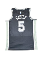 Maillot Swingman City Edition san Antonio Spurs signé par Stephon CASTLE et certifié par BECKETT authentic-signatures