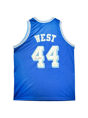 Maillot Custom Exterieur Los Angeles Lakers signe par Jerry West certifie par JSA authentic-signatures