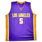 Maillot Custom Exterieur Los Angeles Lakers signe par Robert Horry  et certifie par Beckett authentic-signatures