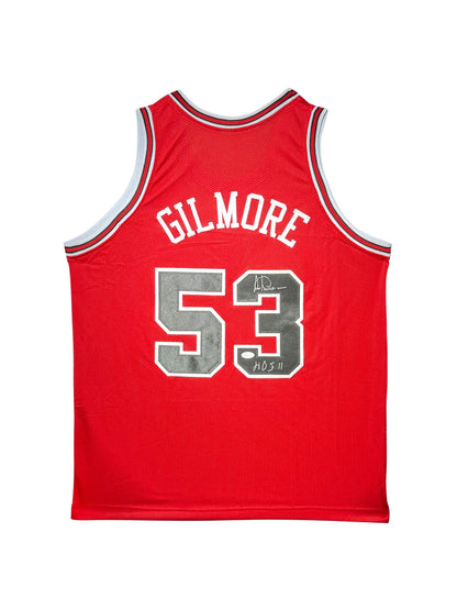 Maillot "HOF 11" Custom Domicile Chicago Bulls signe par Artis Gilmore certifie par JSA authentic-signatures