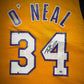 Maillot Mitchell and Ness Authentique Domicile Los Angeles Lakers signe par Shaquille O'Neal certifie par PSA authentic-signatures
