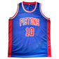 Maillot Custom Detroit Pistons signe par Dennis rodman certifie par JSA authentic-signatures