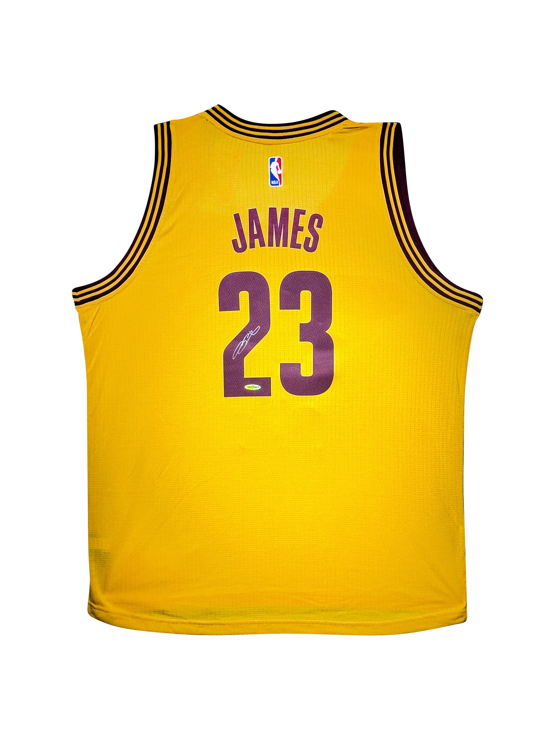 Maillot Authentique Domicile Cleveland Cavaliers signe par Lebron James certifie par Upper Deck authentic-signatures