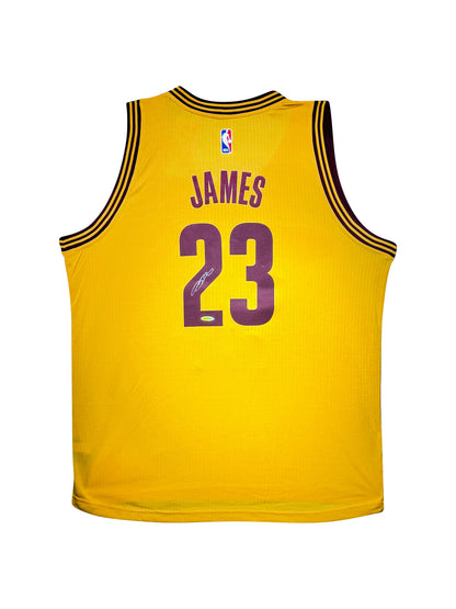 Maillot Authentique Domicile Cleveland Cavaliers signe par Lebron James certifie par Upper Deck authentic-signatures