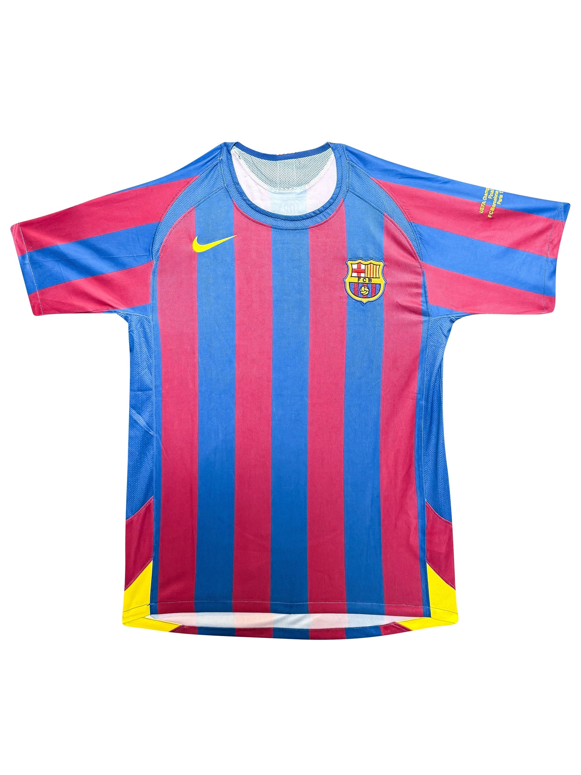 Maillot Authentique FC Barcelone Finale Champions League 2006 signé par Raphael Marquez et certifié par Beckett authentic-signatures