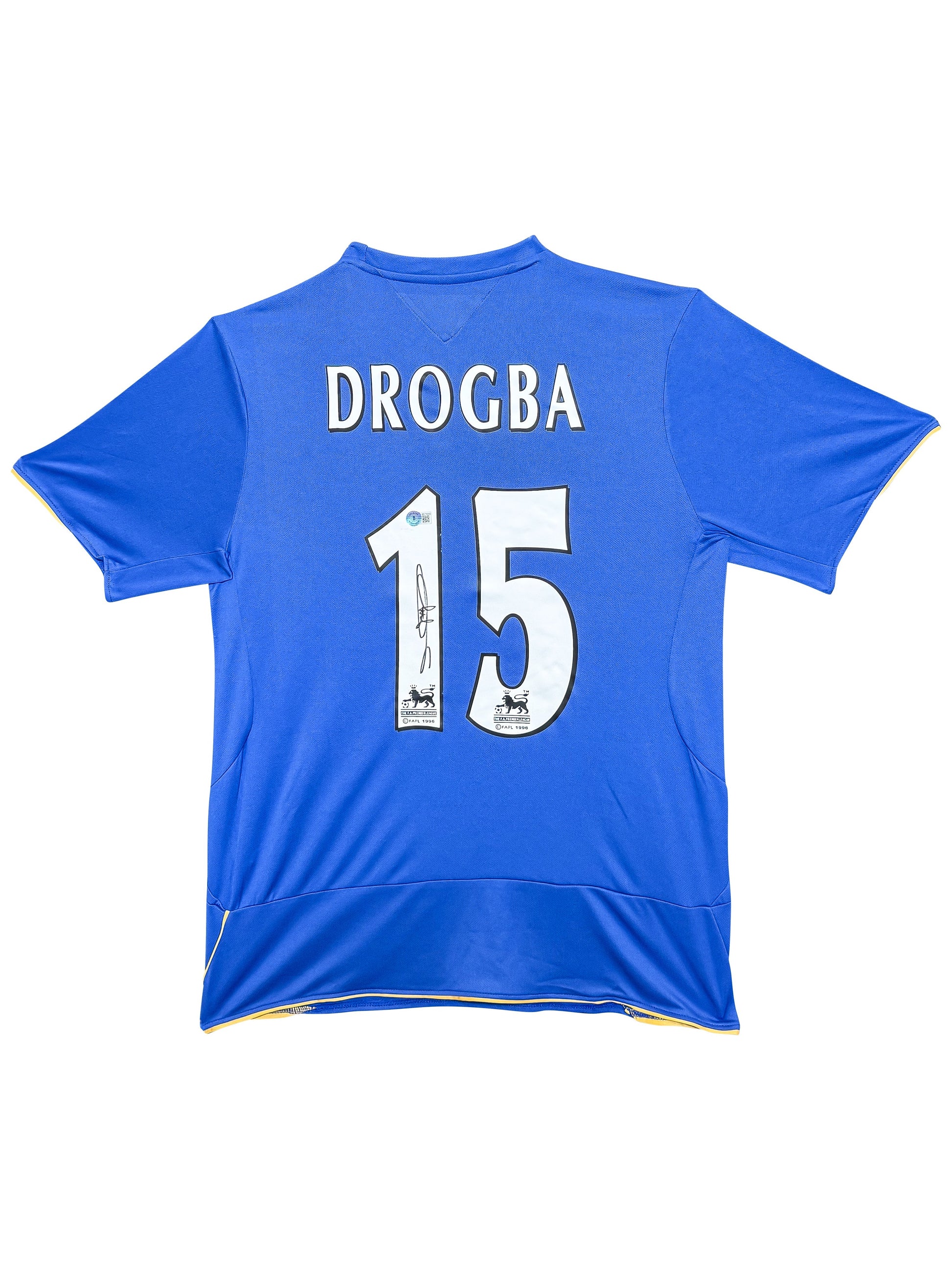 Maillot Authentique Chelsea Fc signé par Didier Drogba et certifié par Beckett authentic-signatures