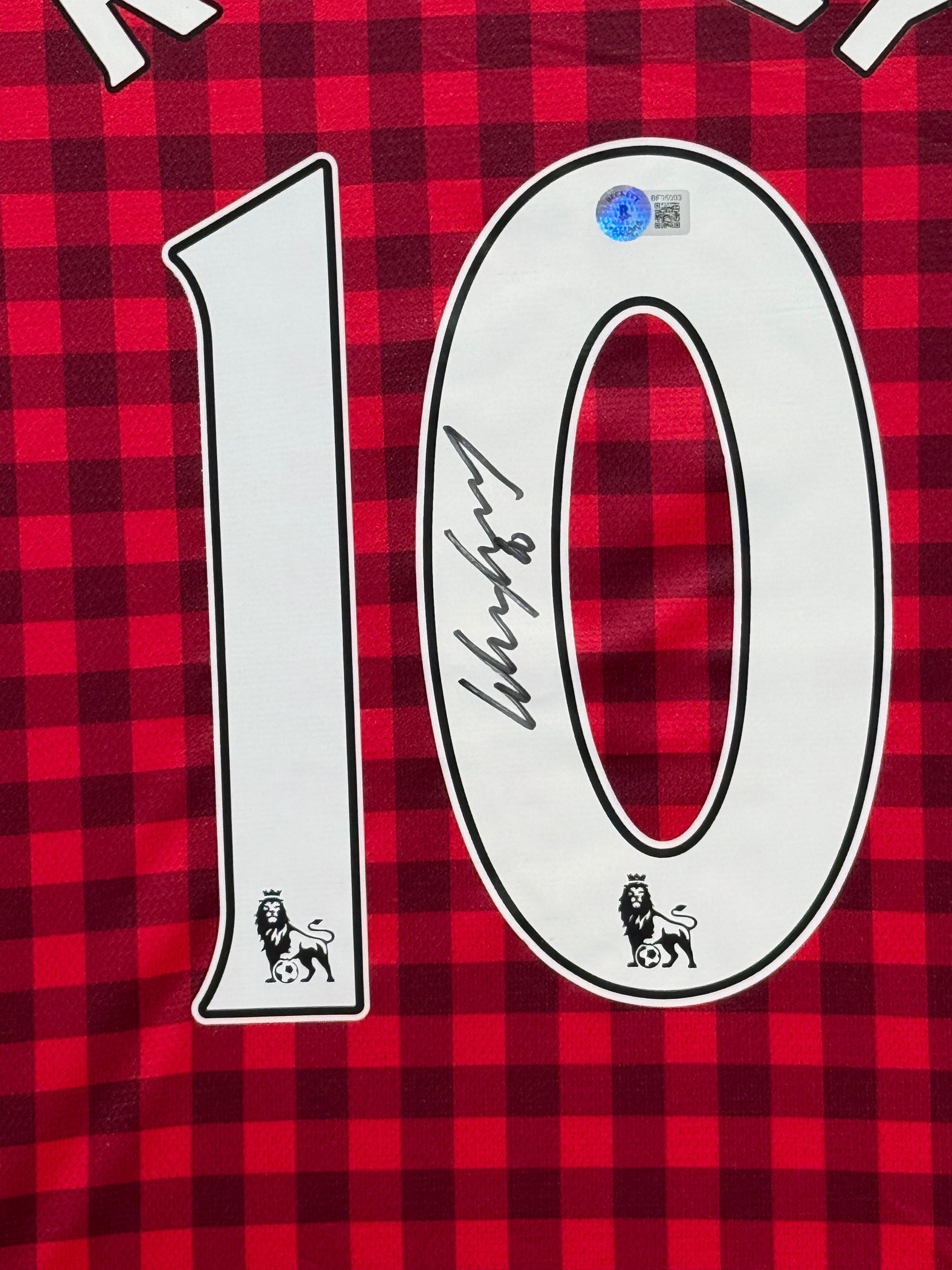 Maillot Authentique Manchester United signé par Wayne Rooney et certifié par Beckett authentic-signatures