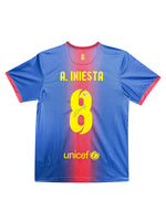 Maillot Authentique FC Barcelone saison 2012-2013 signé par Andres Iniesta et certifié par Beckett authentic-signatures