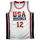 Maillot Custom Domicile Team USA Edition Championnat du Monde FIBA 1994 signe par Dominique Wilkins et certifie par JSA authentic-signatures