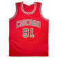Maillot Stats Carriere Custom Domicile Chicago Bulls  signe par Dennis Rodman certifie par Beckett authentic-signatures