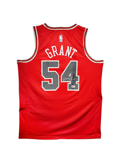Maillot Authentique Domicile Chicago Bulls  signe par Horace Grant certifie par Beckett authentic-signatures