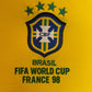 Maillot Authentique Brazil Finale Coupe du Monde 1998 signé par Ronaldo Nazario  et certifié par Beckett authentic-signatures
