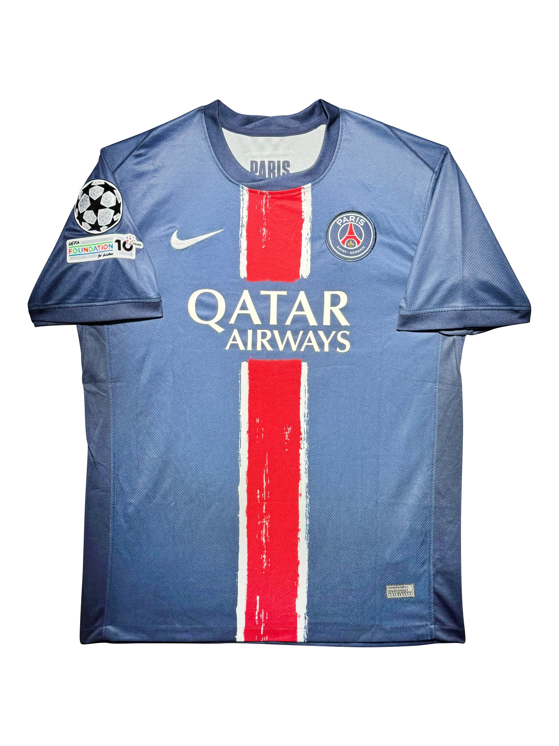Maillot Domicile signe par VINTINHA Paris Saint Germain 2024-25 Certifié par Beckett authentic-signatures