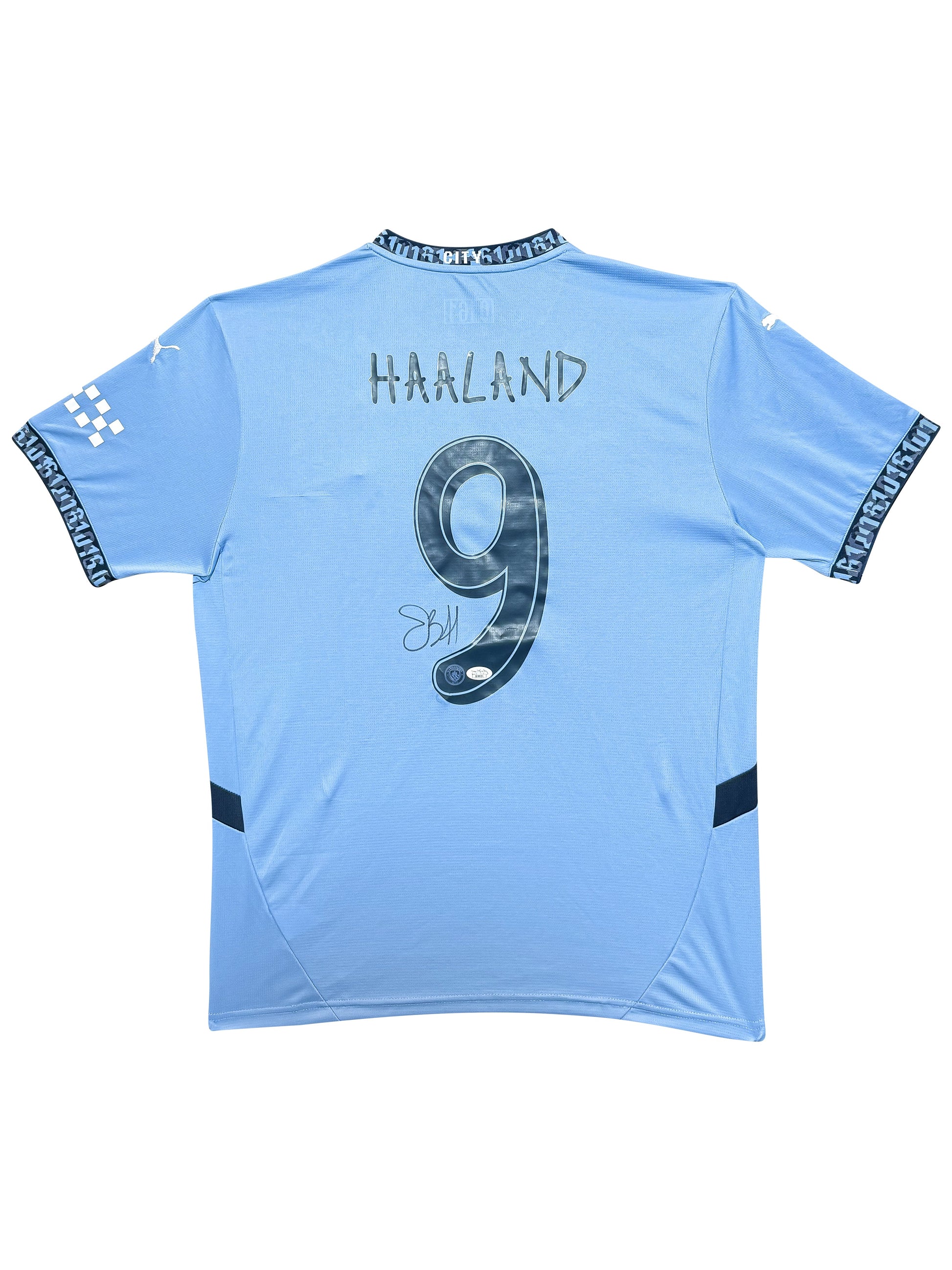 Maillot Authentique Manchester City signé par Erling Haaland et certifié par Beckett authentic-signatures