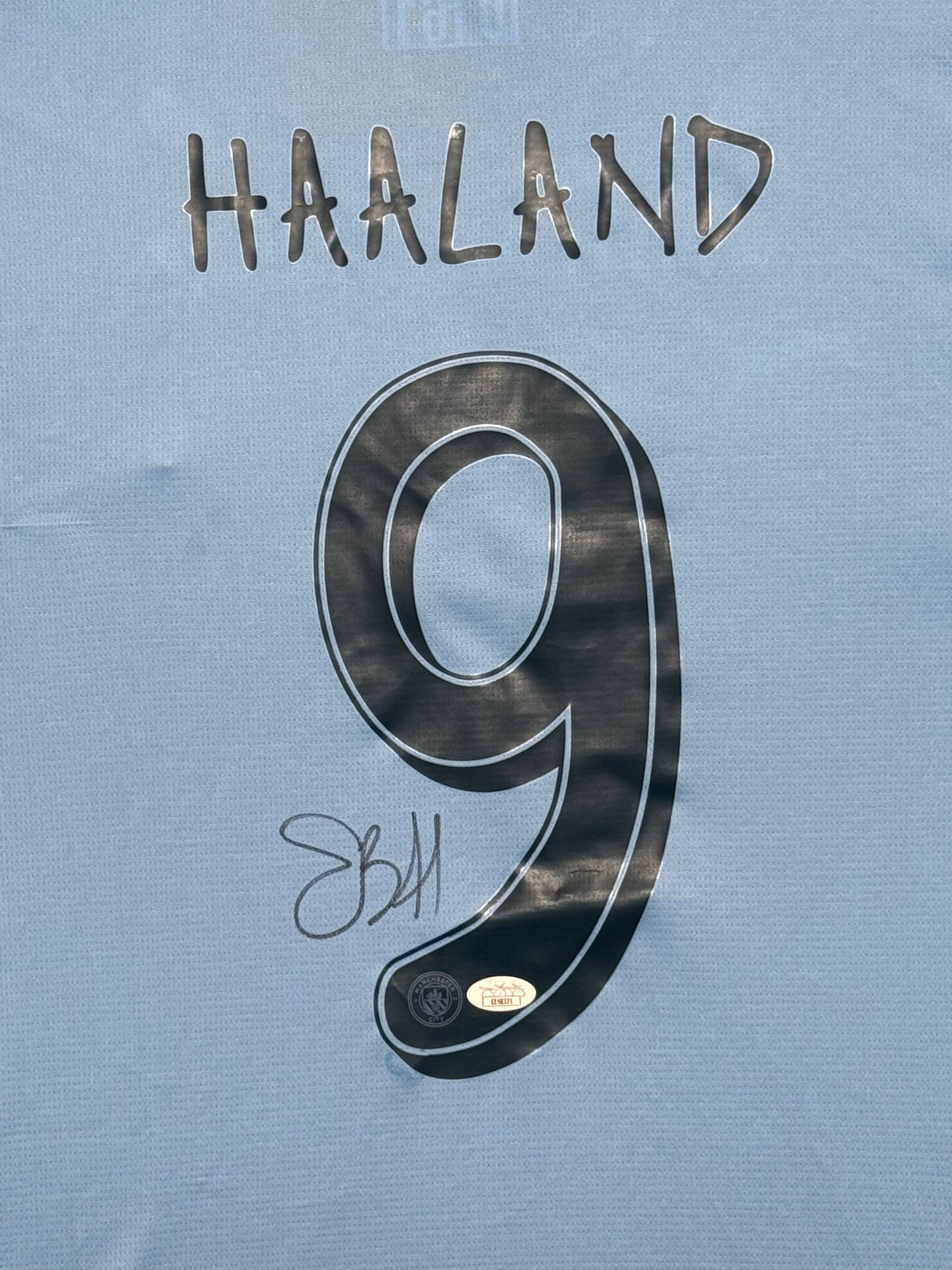 Maillot Authentique Manchester City signé par Erling Haaland et certifié par Beckett authentic-signatures