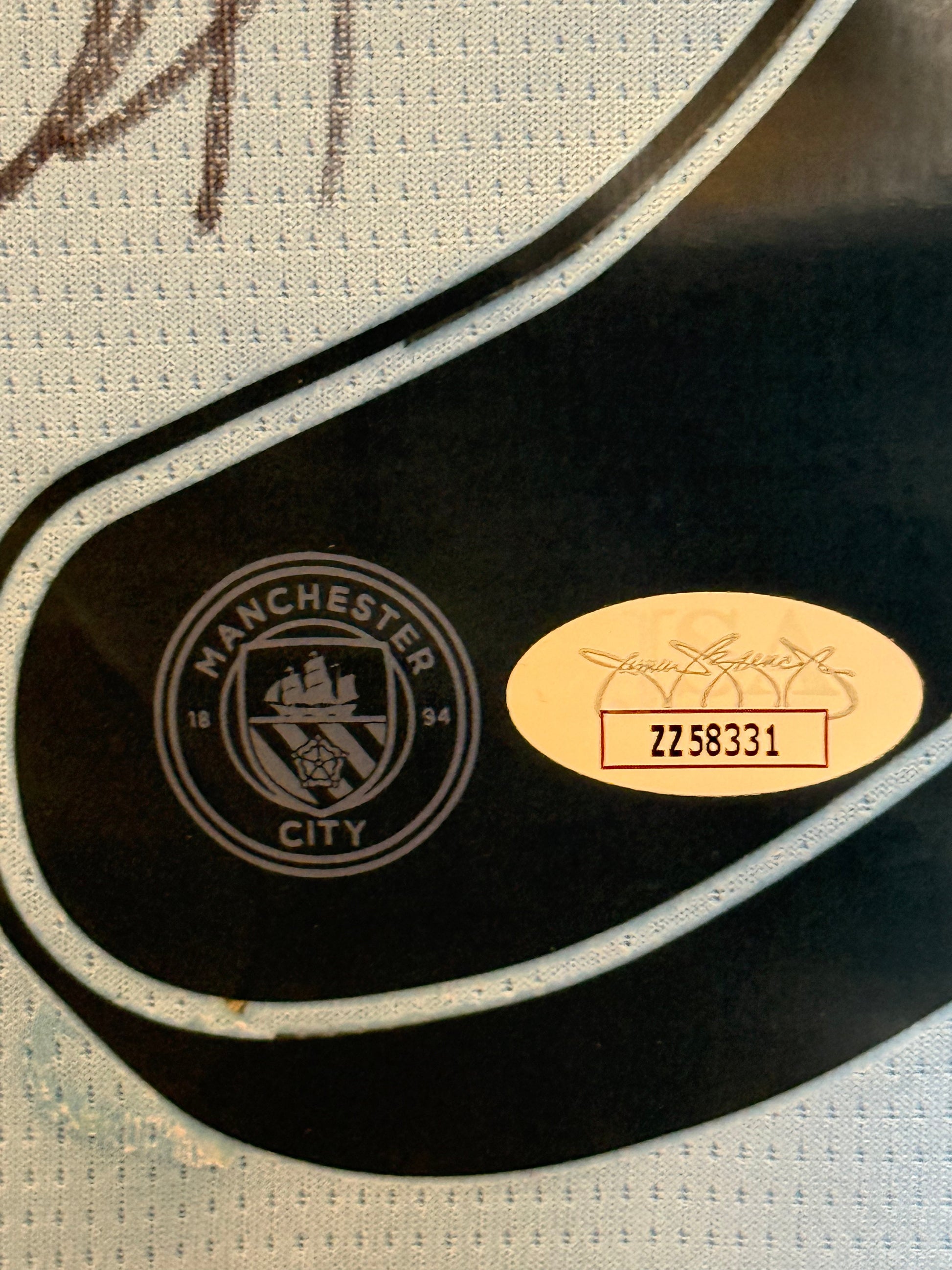 Maillot Authentique Manchester City signé par Erling Haaland et certifié par Beckett authentic-signatures