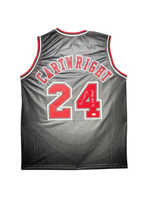 Maillot Custom Exterieur Chicago Bulls signe "5XChamp"par Bill Cartwright certifie par JSA authentic-signatures