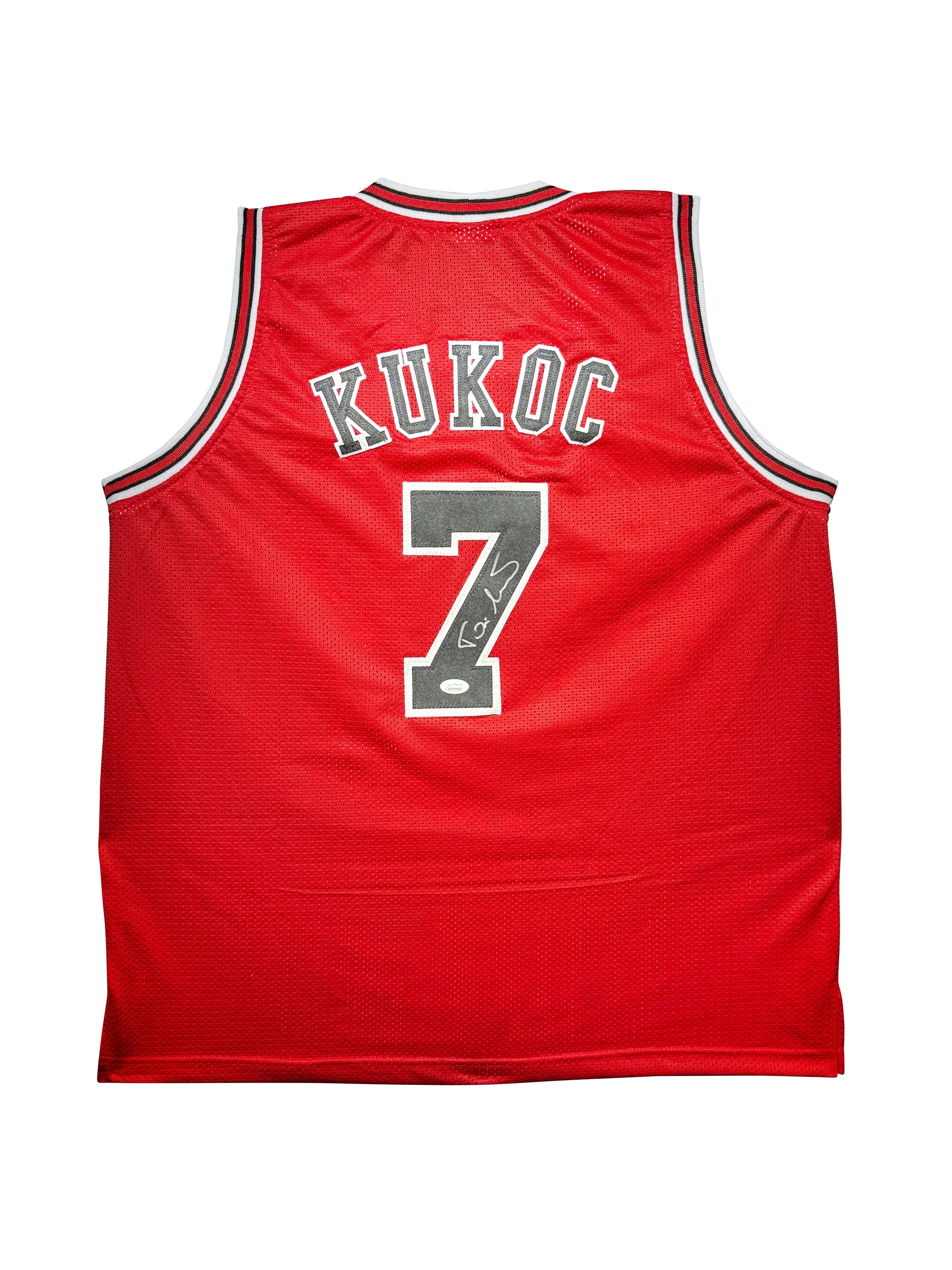 Maillot Custom Domicile Chicago Bulls  signe par Tony Kukoc certifie par JSA authentic-signatures