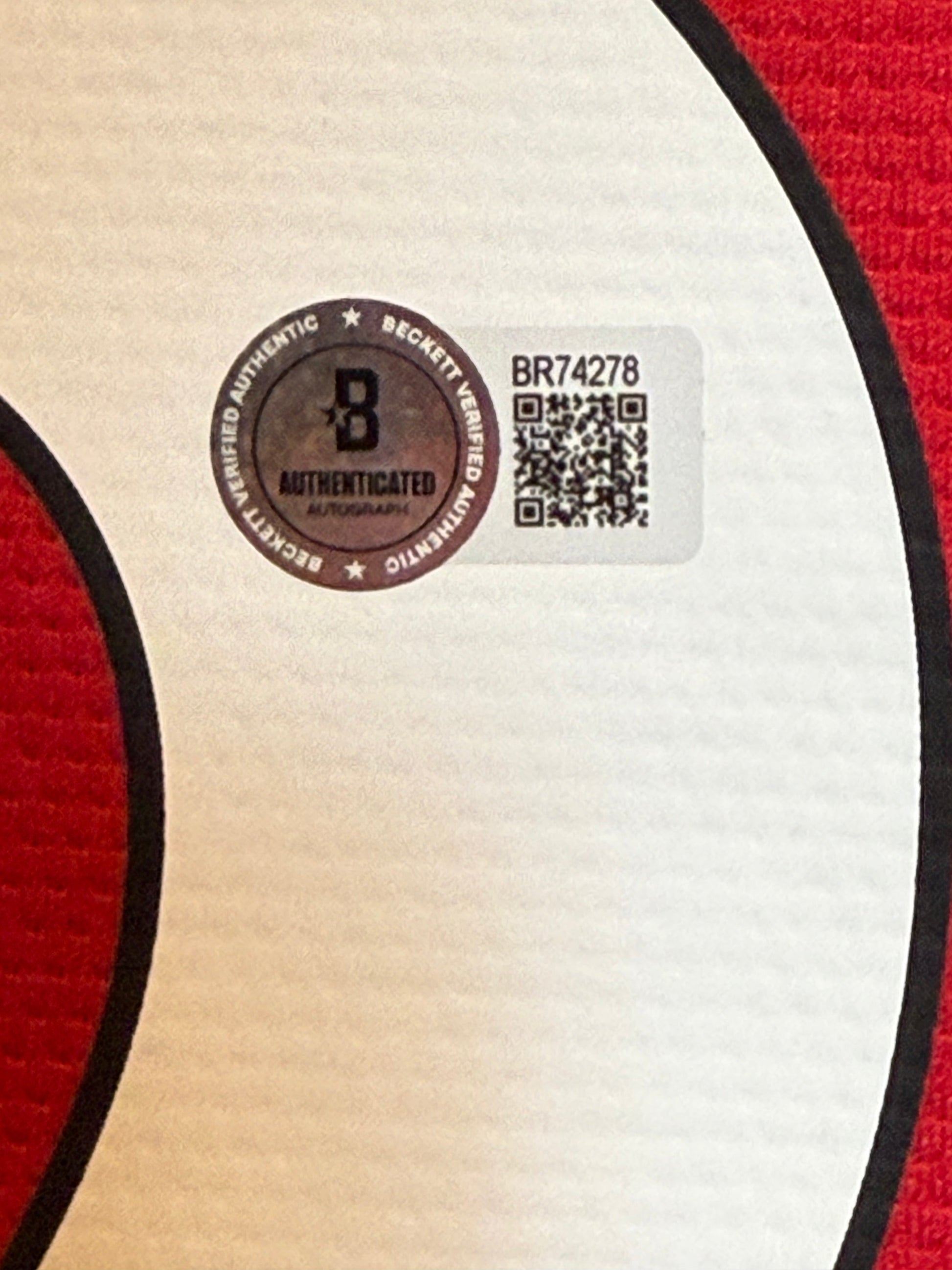 Maillot Authentique Manchester United signé par Sancho et certifié par Beckett authentic-signatures