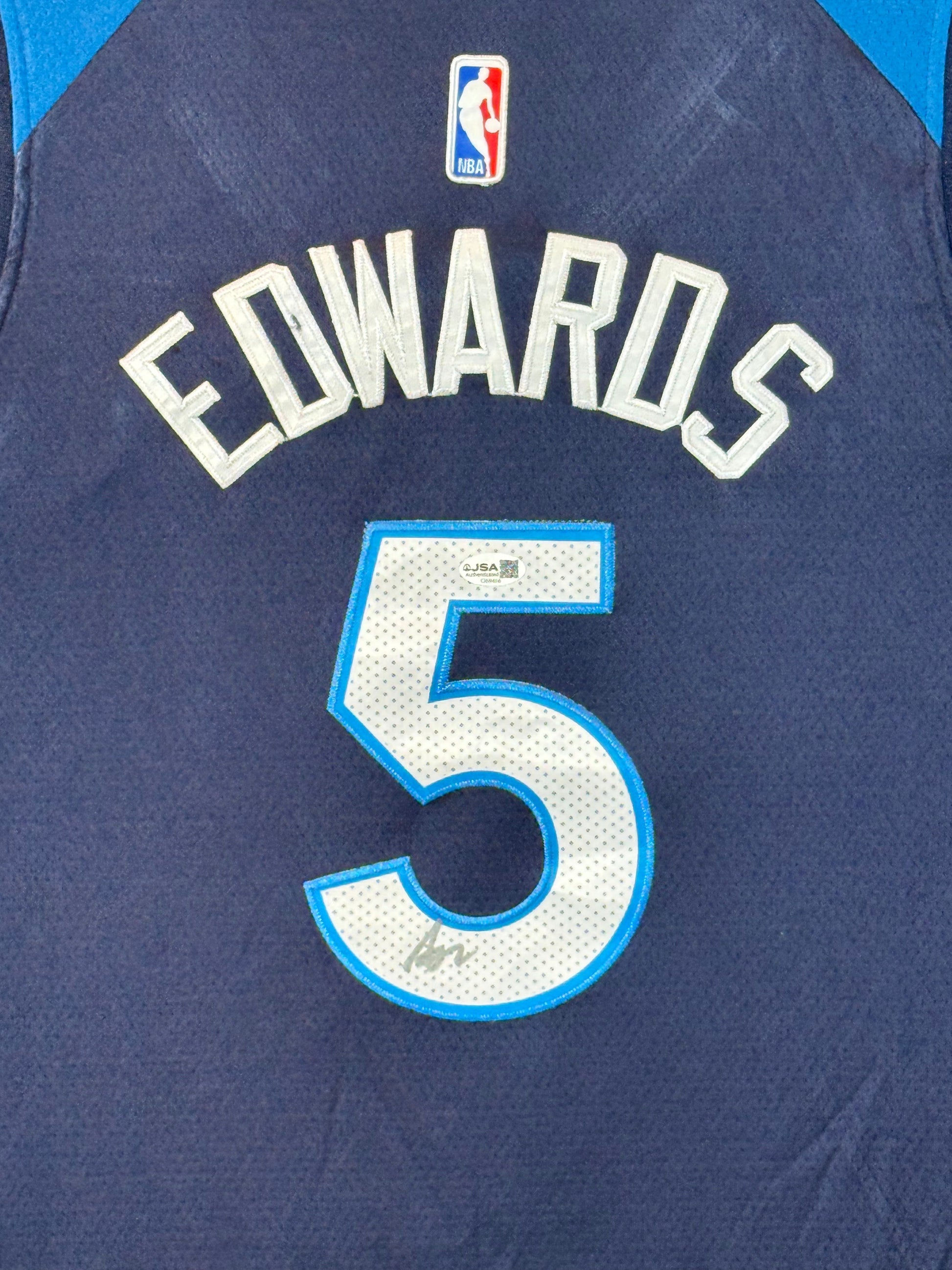 Maillot Swingman Minnesta TIMBERWOLVES signé par Anthony EDWARDS et certifié par JSA authentic-signatures