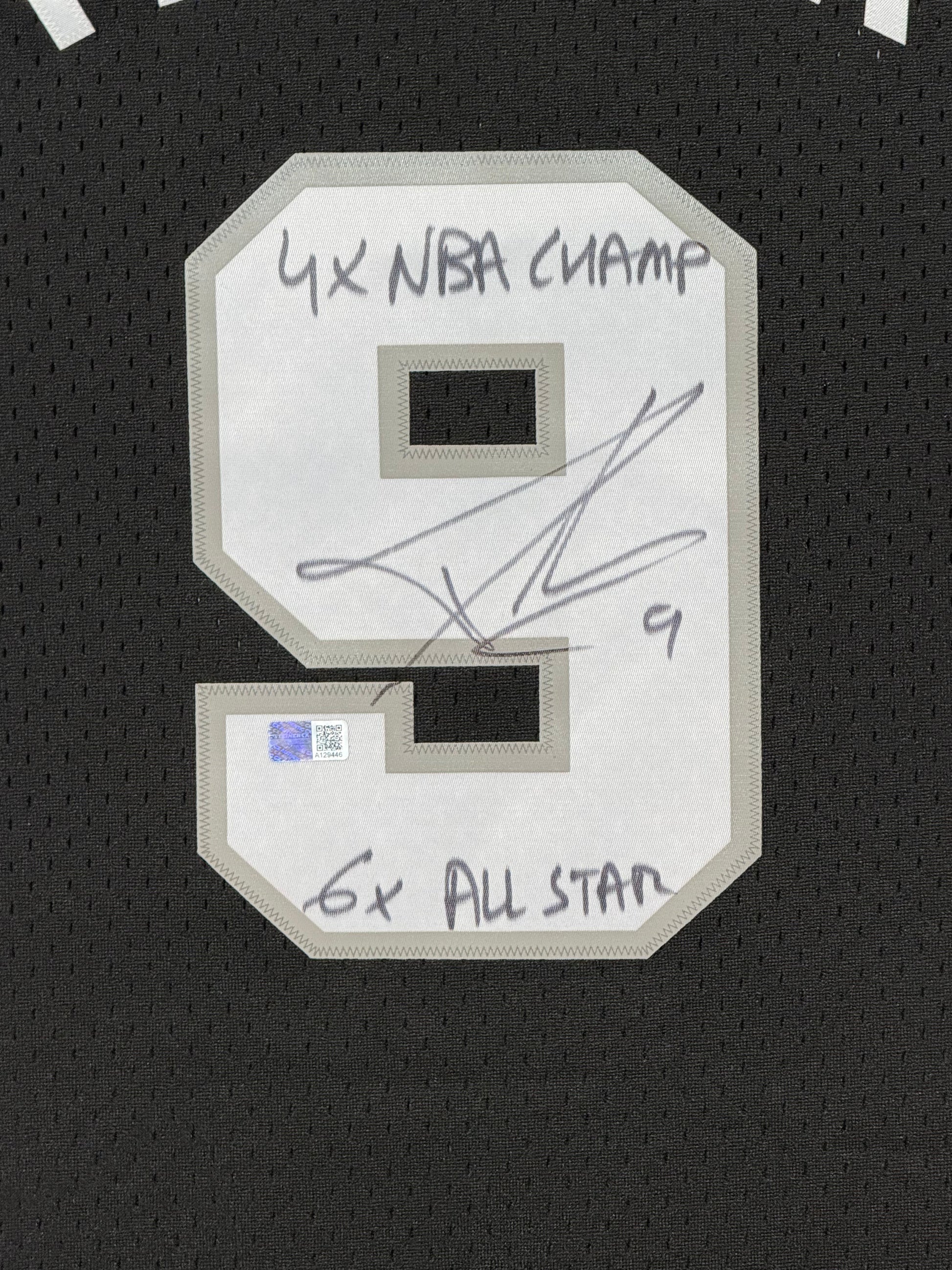 Maillot Mitchell and Ness San Antonio Spurs signé par TONY PARKER authentic-signatures