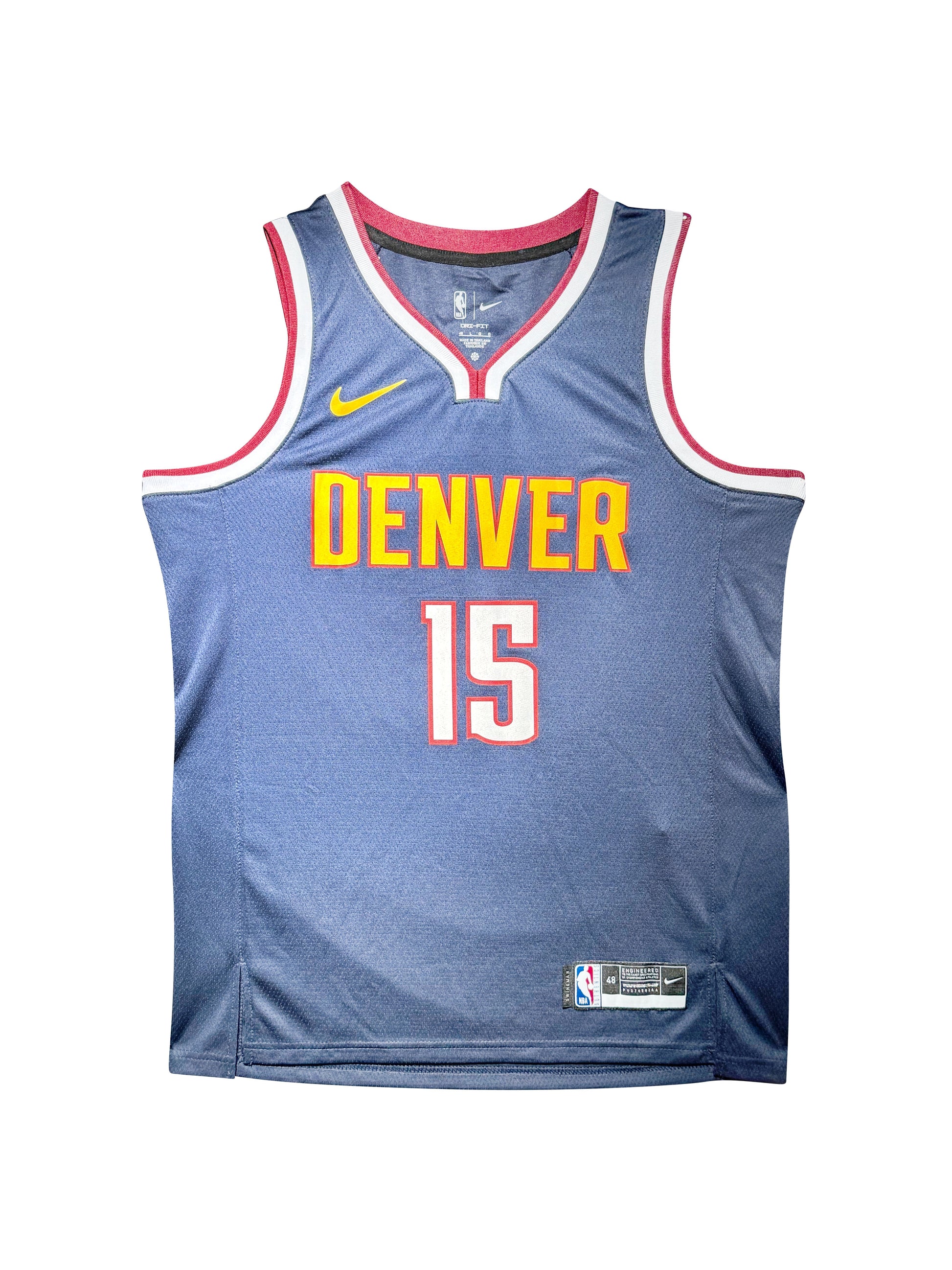 Maillot Finals Patch Authentique Domicile Denver Nuggets signe par Nicolas Jokic certifie par JSA authentic-signatures