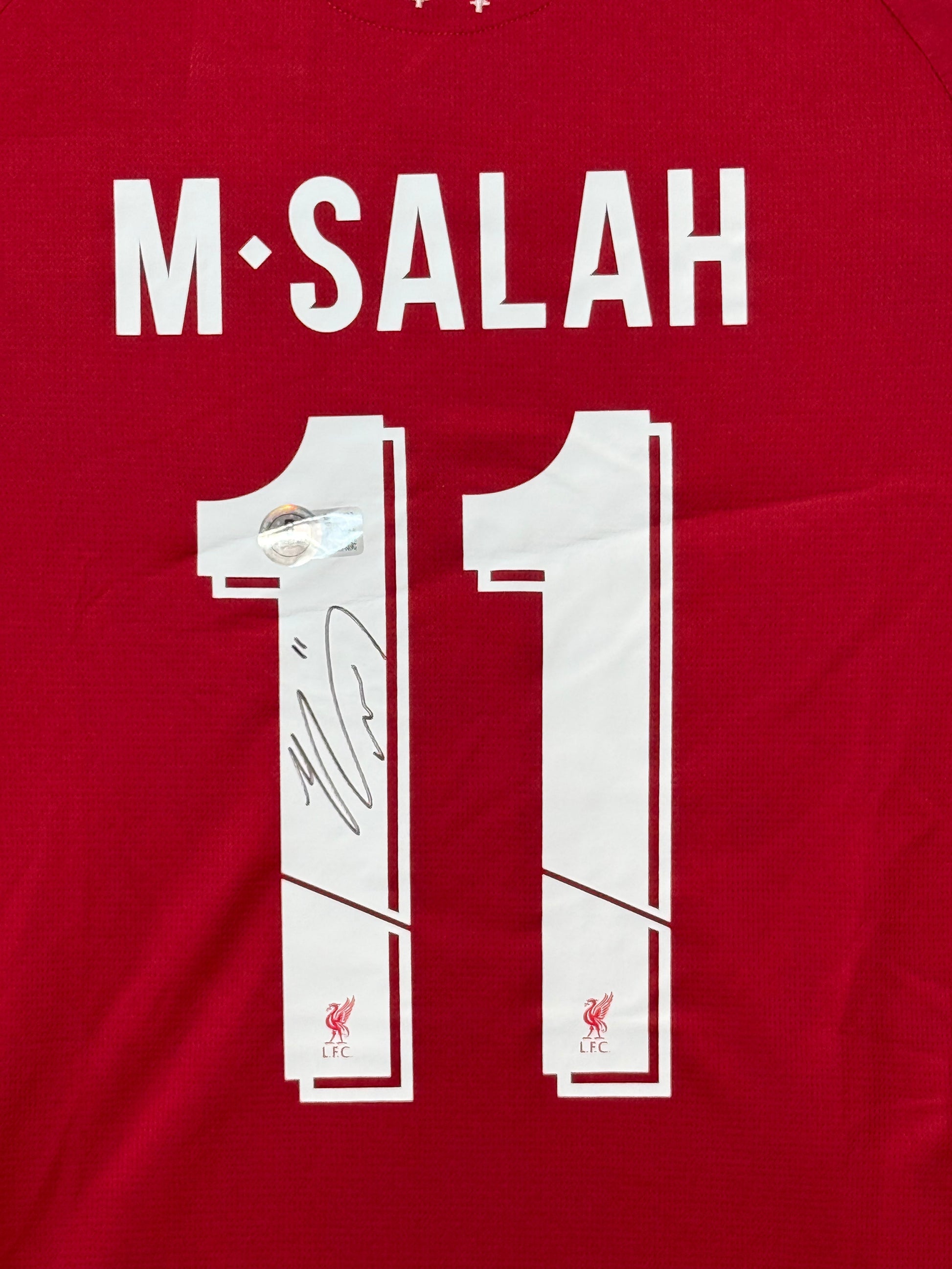 Maillot Authentique Liverpool FC signé par Mohammad Salah et certifié par Beckett authentic-signatures