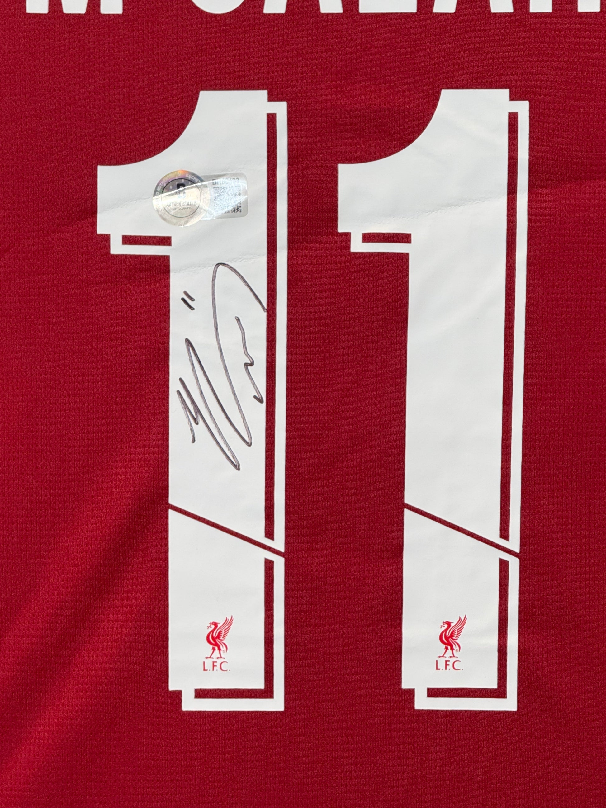 Maillot Authentique Liverpool FC signé par Mohammad Salah et certifié par Beckett authentic-signatures